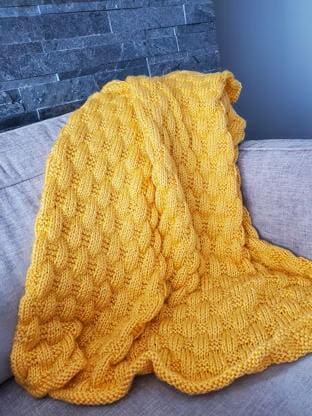 Free Knitting Pattern for Baby Blanket with Texture