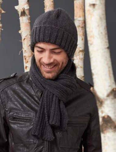 Mens Hat Knitting Pattern with Straight Needles