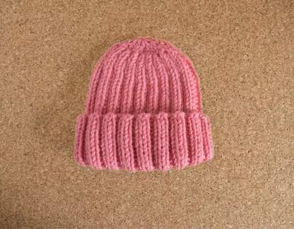 Easy Flat Knit Chunky Hat Pattern